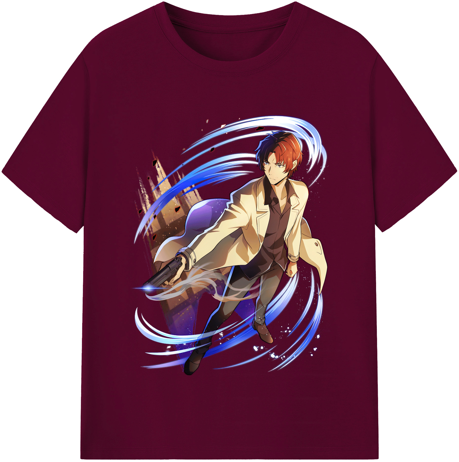 （画像用） 文豪ストレイドッグス Bungo Stray Dogs レディースカジュアルプリントTシャツ（綿100％）